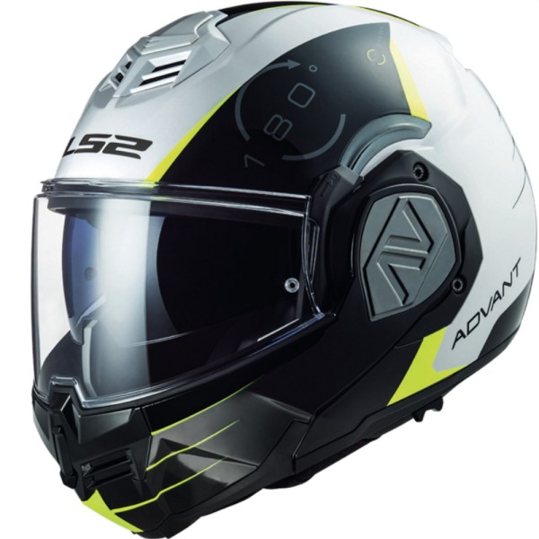 LS2 LS2 FF906 Advant Codex Flip Front Helmet White Black